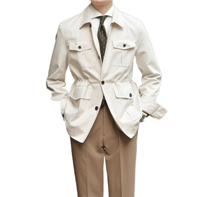 Chaqueta Casual Retro de Solapa - Abrigo Versátil para Hombre - Image 6