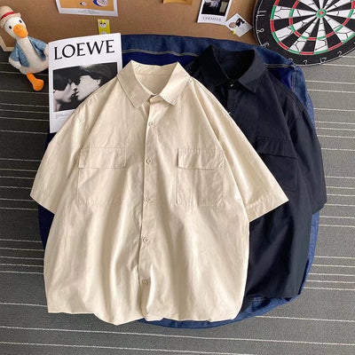 Camisa de Trabajo Coreana para Hombre - Estilo Moderno y Versátil - Image 16