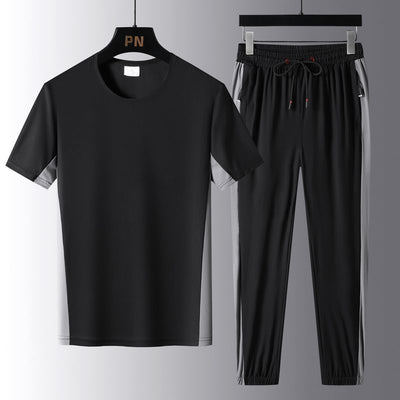 Conjunto Deportivo Ice Silk Plus Talla Grande Transpirable Tendencia - Image 12