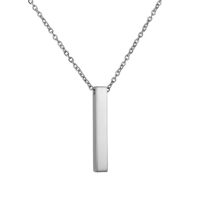 Collar Cilindro Acero Inoxidable Personalizado con Nombre