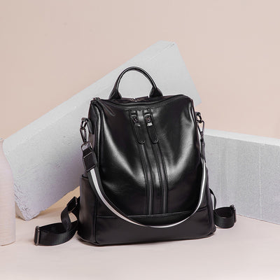 Mochila de Cuero Engrasado Premium - Viajes y Uso Diario - Image 9