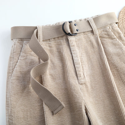 Pantalones Cortos Papa Harlan en Pana Gruesa con Detalles de Trabajo - Image 8
