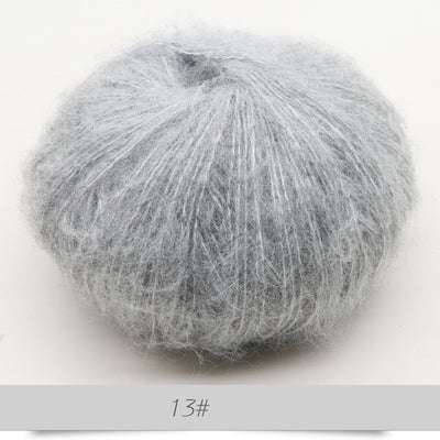 Suéter y chal de mohair para bebé con detalle de tejido - Image 6