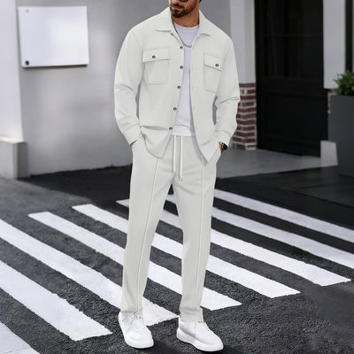 Conjunto de Dos Piezas: Cardigan y Pantalón Acanalado de Manga Larga - Image 7