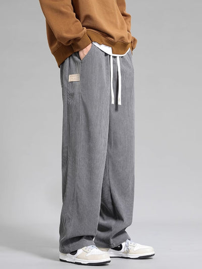 Pantalones Casuales Hombre Otoño Invierno - Corte Recto Pierna Ancha Moda Urbana - Image 14