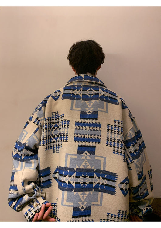 Abrigo de Lana Oversized para Hombre - Chaqueta Casual Holgada - Image 29