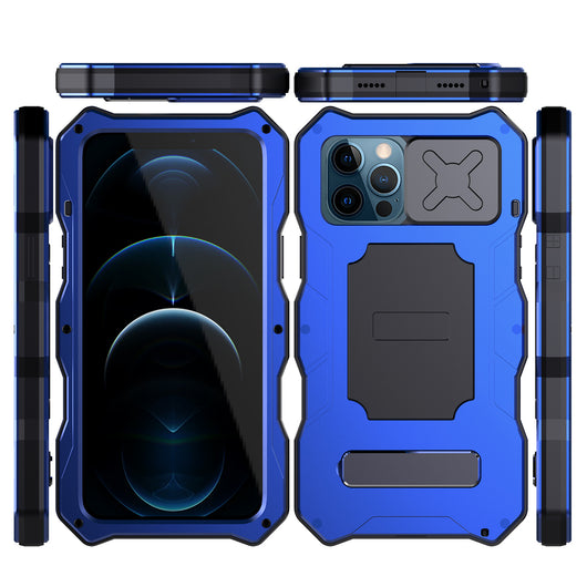 Funda Protectora 3 en 1 con Espejo y Soporte Metálico para iPhone - Image 5