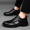 Zapatos de Cuero Genuino para Hombre con Suela Gruesa Reforzada
