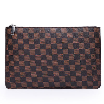 Cartera Ejecutiva de Cuero PU a Cuadros para Hombre - Image 5