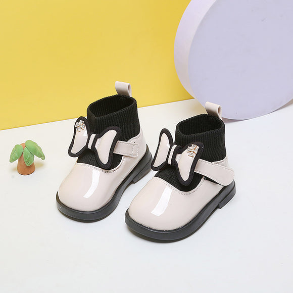 Botas Cortas de Cuero Suave para Niñas - Diseño Elegante y Cómodo