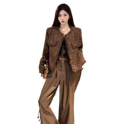 Cardigan Corto de Poliéster con Flecos para Mujer - Image 12