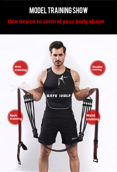 Expansor de Pecho con Amortiguador de Pie para Entrenamiento en Casa - Image 16