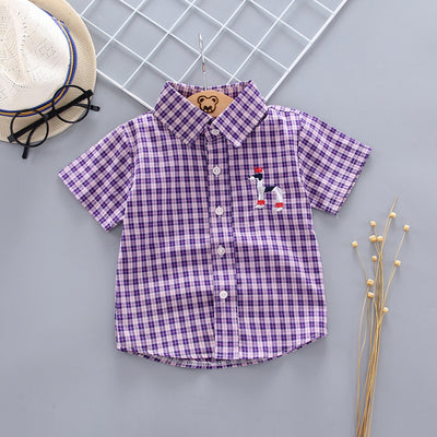 Camisa con Bordado de Cuadros - Image 4