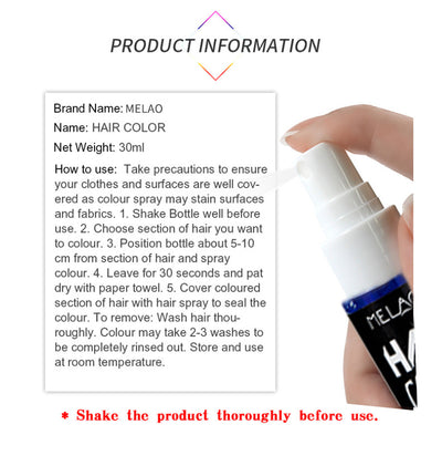 Spray Temporal de Color para Cabello - Tinte Instantáneo 30ml - Image 9