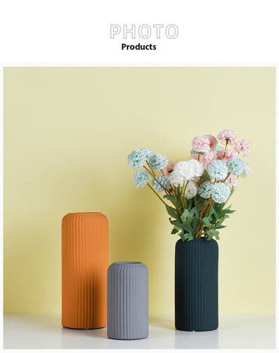 Jarrón Cerámico Minimalista Morandi Boca Ancha para Flores Secas - Image 28
