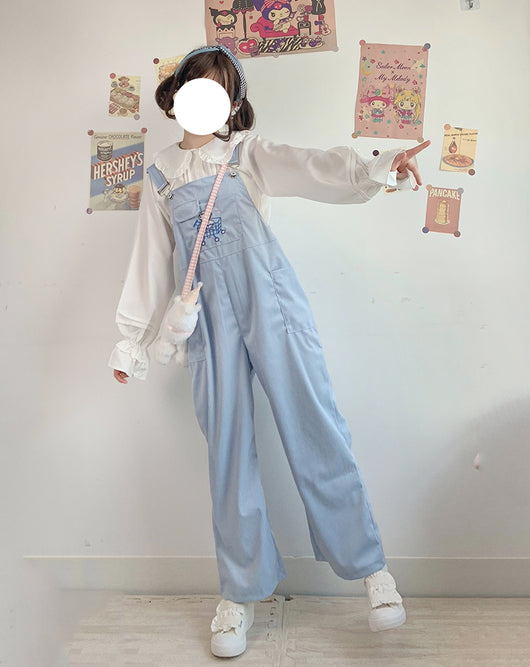 Overol de Pana para Niñas Otoño Invierno - Estilo Japonés Adorable - Image 9