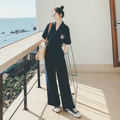 Jumpsuit Elegante de Corte Recto y Escote en V - Image 12