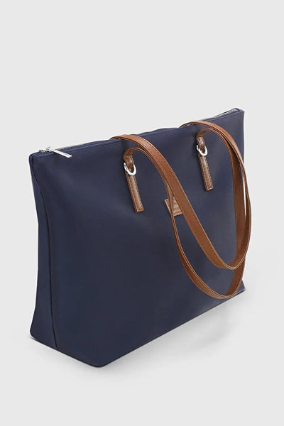Bolso Shopper Azul Marino para Mujer - Image 3