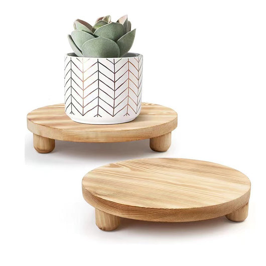 Soporte Expositor Redondo de Madera Maciza - Image 2
