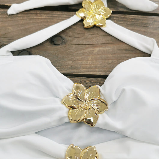 Traje de Baño Enterizo Elegante con Falda y Escote Hueco - Image 16