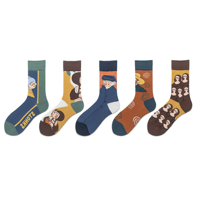 Calcetines Divertidos para Parejas - Diseño Cara Feliz Unisex - Image 3
