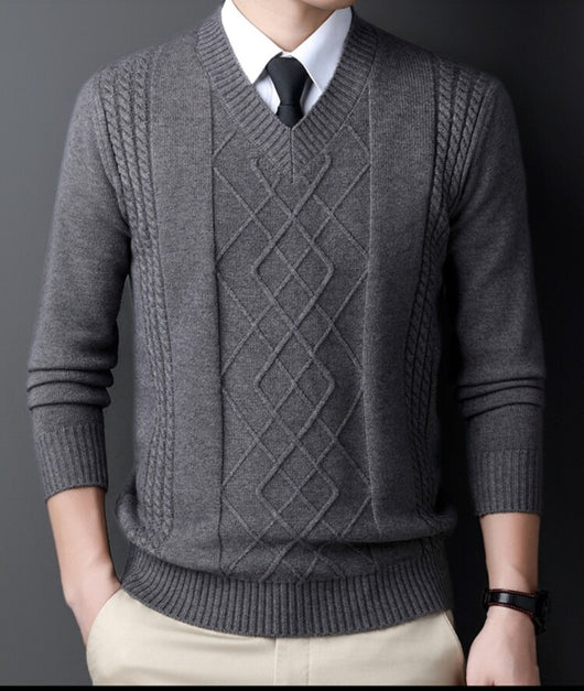 Suéter Casual para Hombre con Cuello Tipo Polo - Pullover de Punto - Image 20