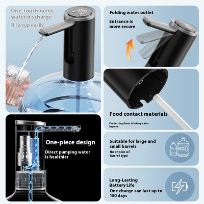 Bomba de Agua Eléctrica Recargable Minimalista - Image 4