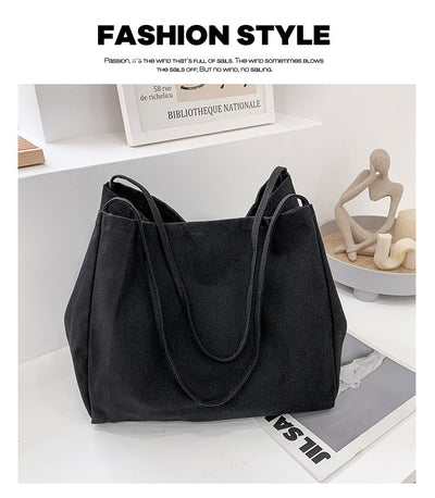Bolsa de Compras Artística de Lona Grande con Capacidad Amplia - Image 25