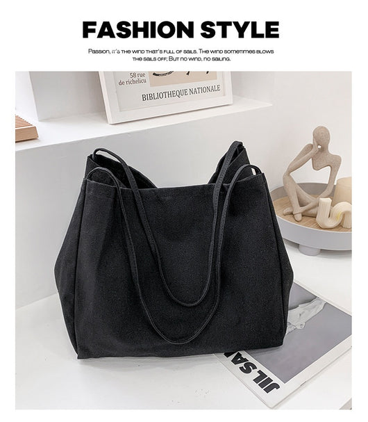 Bolsa de Compras Artística de Lona Grande con Capacidad Amplia - Image 25