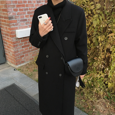 Abrigo de Lana Estilo Británico Japonés Hepburn - Image 8