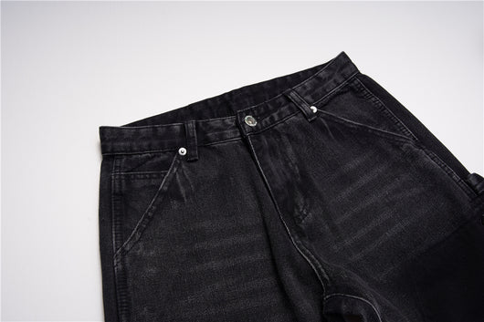 Jeans Micro Acampanados con Parches Raw Edge - Image 2