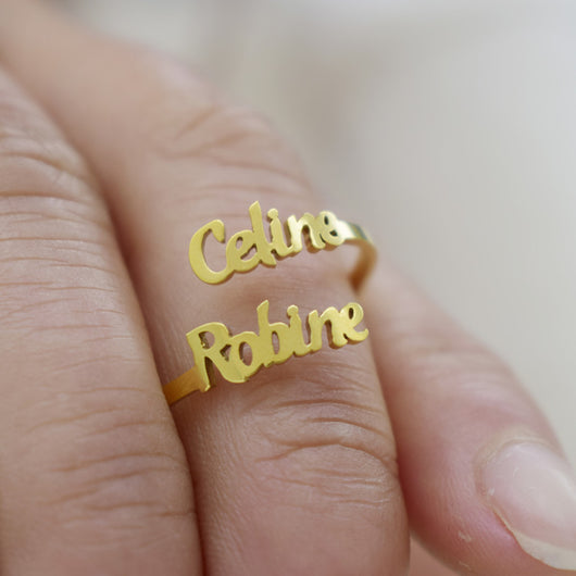 Anillo Personalizado con Dos Nombres - Image 11