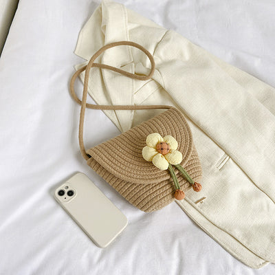 Bolsa de Paja con Flores para Mujer - Estilo Verano - Image 25