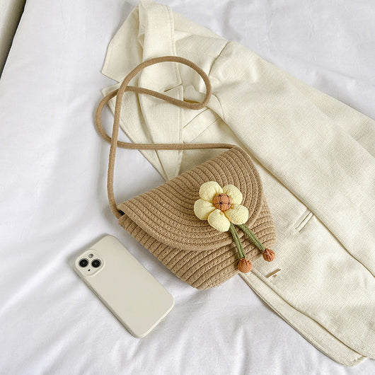 Bolsa de Paja con Flores para Mujer - Estilo Verano - Image 25