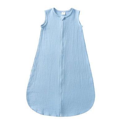 Saco de Dormir de Algodón y Lino para Bebé - Diseño Chaleco Liso - Image 8