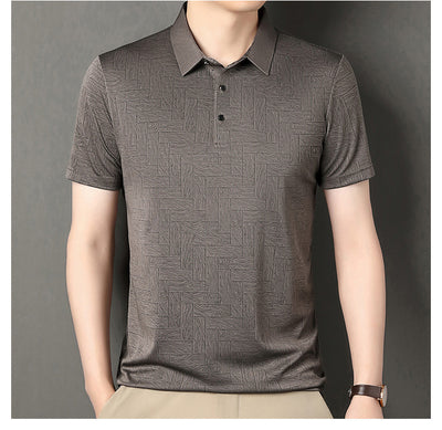 Camiseta Fresca de Seda de Hielo con Estampado Moderno para Hombre - Image 28