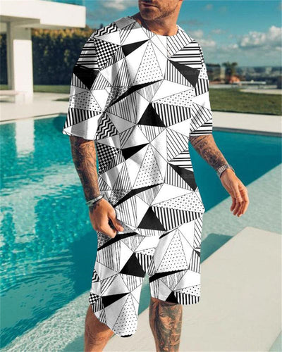 Conjunto de Playa Hombre Pantalones Cortos Estampado 3D Verano - Image 10