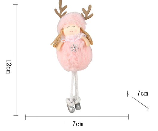 Ángel Navideño Colgante con Piernas Largas de Peluche - Image 8