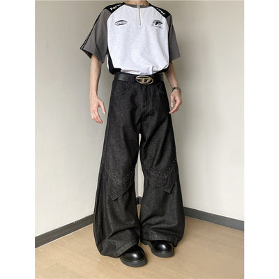 Jeans Estilo Americano con Remaches Machete para Hombre - Image 6