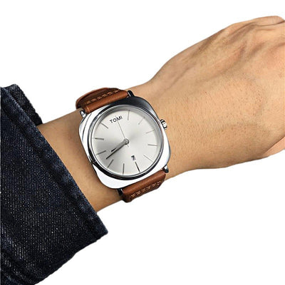 Reloj de Negocios Cuadrado para Hombre - Elegancia Profesional - Image 3