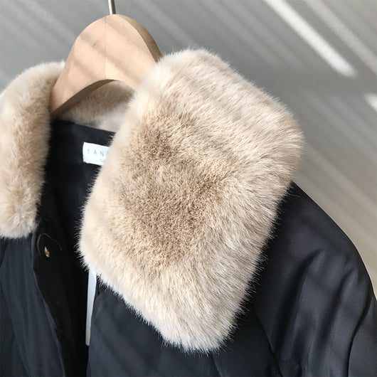 Chaqueta Acolchada para Mujer con Cuello de Piel y Diseño Rombo - Image 29