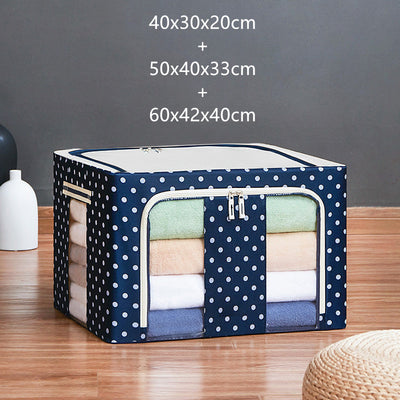 Caja de Almacenamiento en Tela con Estampado de Lunares - Image 8