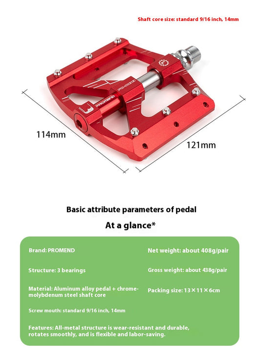 Pedal de Aleación de Aluminio CNC para Bicicleta de Montaña con Rodamientos de Precisión - Image 9