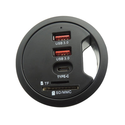 Hub USB 3.0 Multifunción con Lector de Tarjetas SD y Puerto USB-C - Image 2