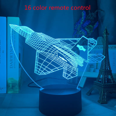 Lámpara 3D Holográfica Avión Personalizada - Luz Nocturna LED para Niños - Image 23