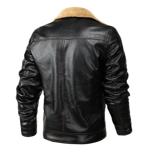 Chaqueta de Cuero para Hombre Casual Elegante Ajuste Moderno - Image 17