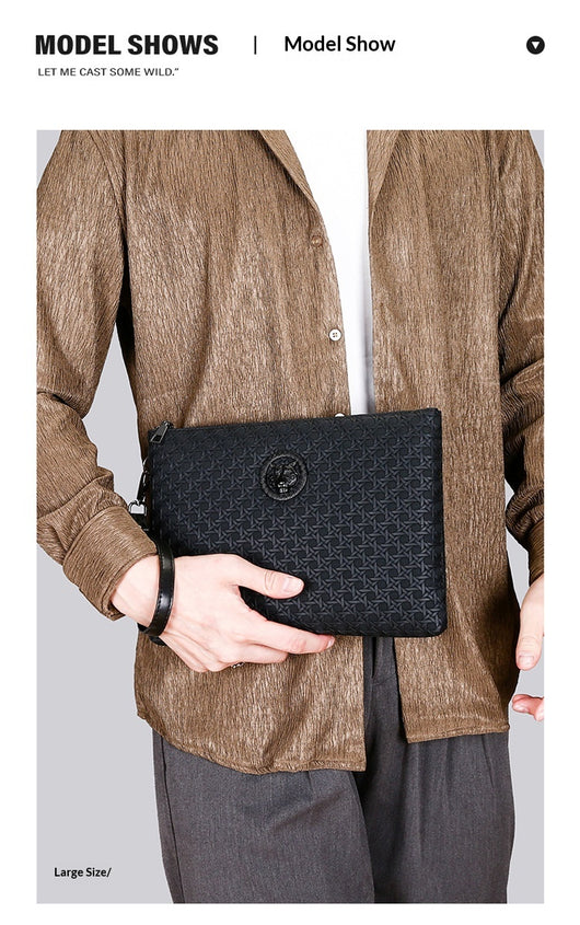 Clutch Personalizado de Textura Tejida con Diseño Minimalista y Gran Capacidad - Image 22