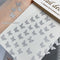 Decoraciones de Uñas Mariposa y Estrella Plateada - Adhesivo Reutilizable