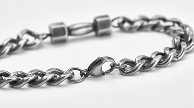 Pulsera de Acero Titanio para Hombre - Diseño Vintage - Image 9