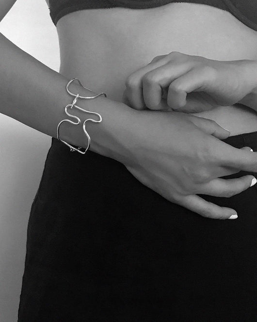 Pulsera de Plata 925 Trenzada con Nudo Suelto